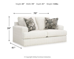 Karinne Linen Loveseat and Chair - Ornate Home