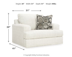 Karinne Linen Loveseat and Chair - Ornate Home