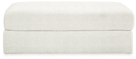 Karinne Linen Oversized Accent Ottoman - Ornate Home