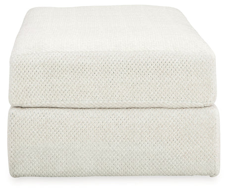 Karinne Linen Oversized Accent Ottoman - Ornate Home