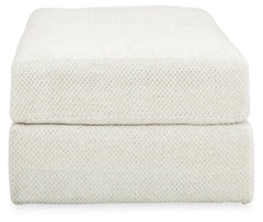 Karinne Linen Oversized Chair and Ottoman - Ornate Home