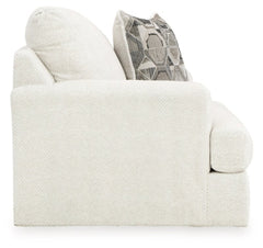 Karinne Linen Oversized Chair and Ottoman - Ornate Home