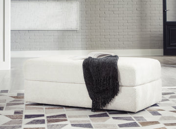 Karinne Linen Sofa, 2 Chairs and Ottoman - Ornate Home