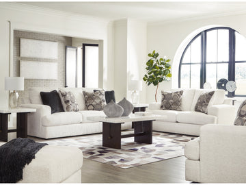 Karinne Linen Sofa, Loveseat, Oversized Chair and Ottoman - Ornate Home