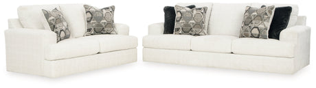 Karinne Linen Sofa and Loveseat - Ornate Home