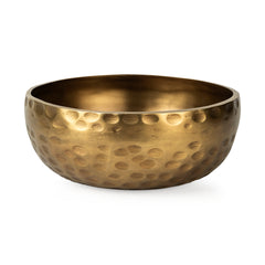 Karmel Gold Hammered Aluminum Bowl - Ornate Home