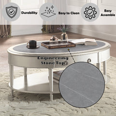 Kasa Champagne Coffee Table - Ornate Home