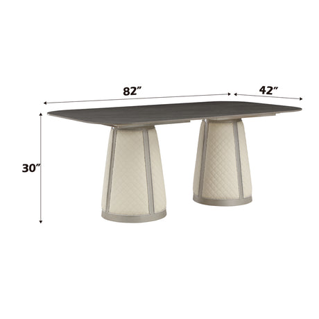 Kasa Champagne Dining Table - Ornate Home