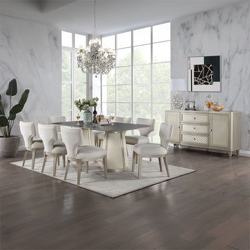 Kasa Champagne Dining Table - Ornate Home