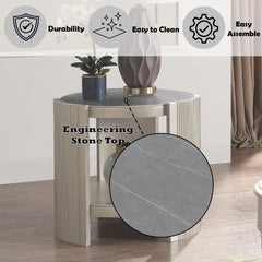 Kasa Champagne End Table - Ornate Home