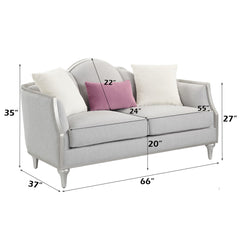 Kasa Champagne Loveseat - Ornate Home