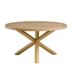 Kasem Oak Round Dining Table - Ornate Home