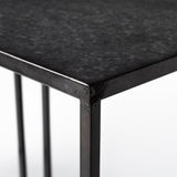 Kasey Black Galvanized Metal Nesting Accent Tables (Set of 2) - Ornate Home