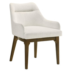 Kasha Chenille/Vintage Oak Arm Chair (Set of 2) - Ornate Home