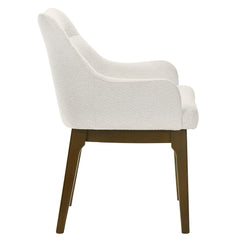 Kasha Chenille/Vintage Oak Arm Chair (Set of 2) - Ornate Home