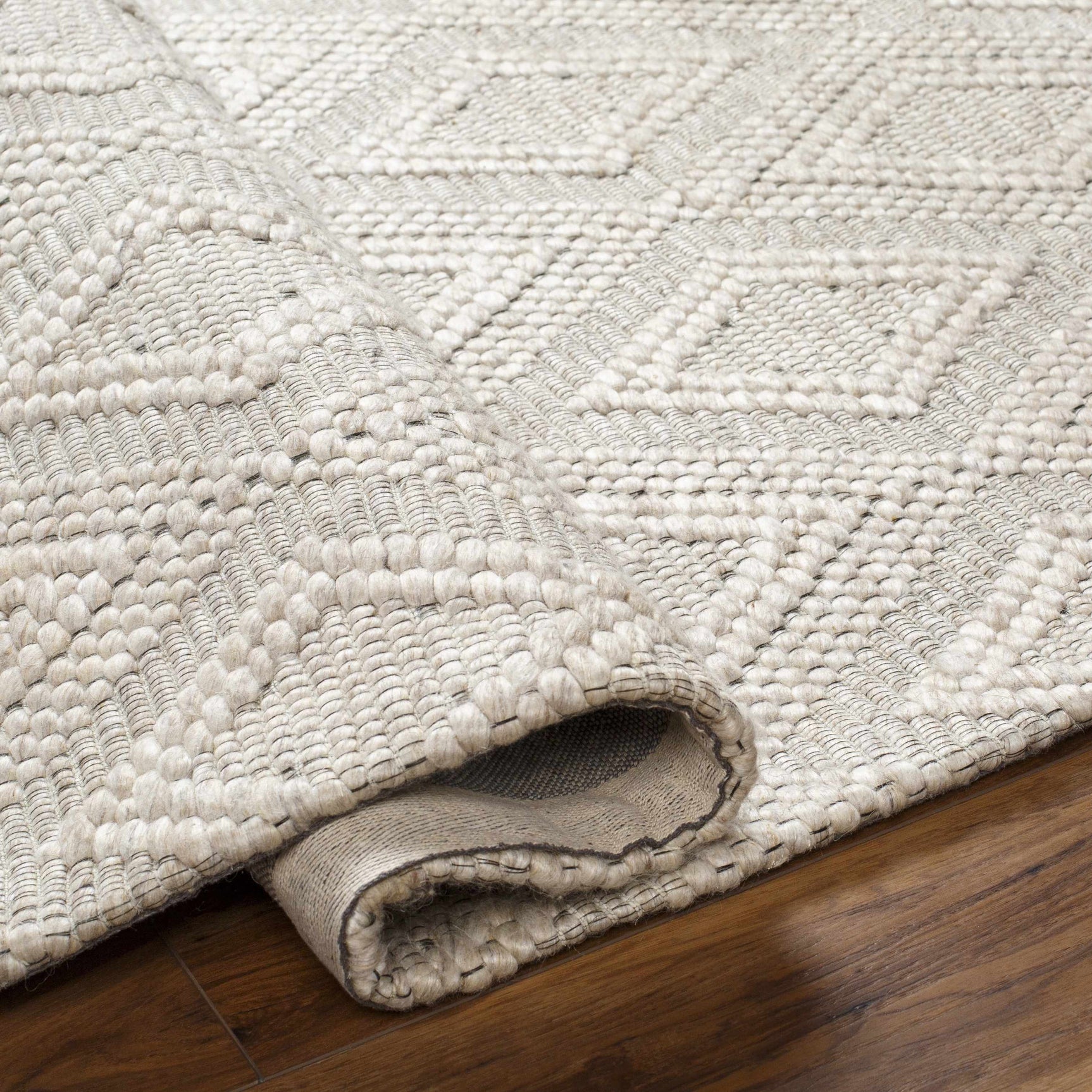 Kasib Beige Hand Woven Area Rug - Clearance - Ornate Home