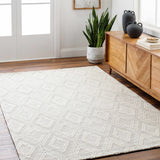 Kasib Cream Hand Woven Area Rug - Clearance - Ornate Home