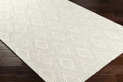 Kasib Cream Hand Woven Area Rug - Clearance - Ornate Home