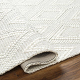 Kasib Cream Hand Woven Area Rug - Clearance - Ornate Home