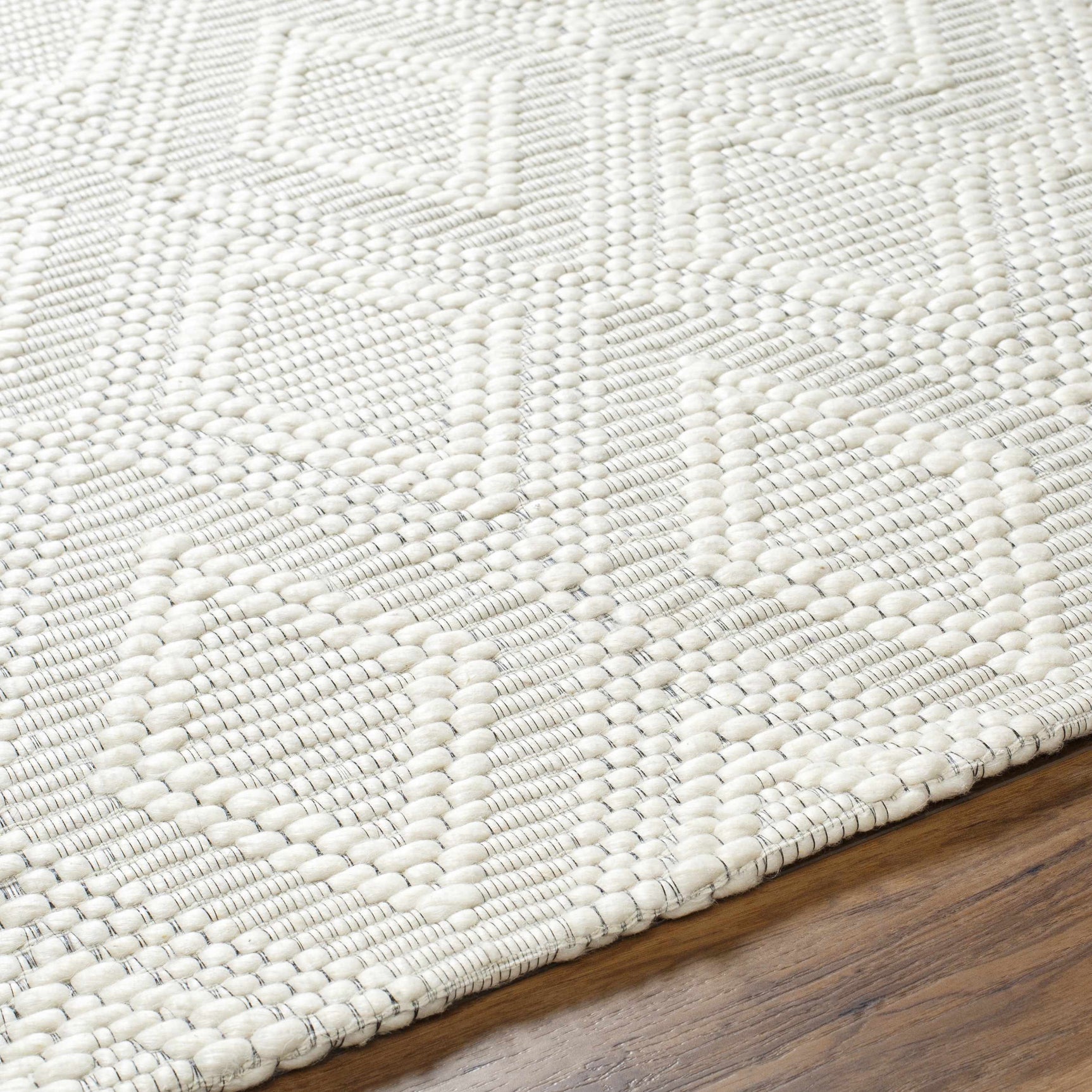 Kasib Cream Hand Woven Area Rug - Clearance - Ornate Home