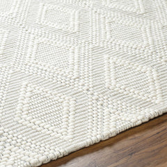 Kasib Cream Hand Woven Area Rug - Clearance - Ornate Home