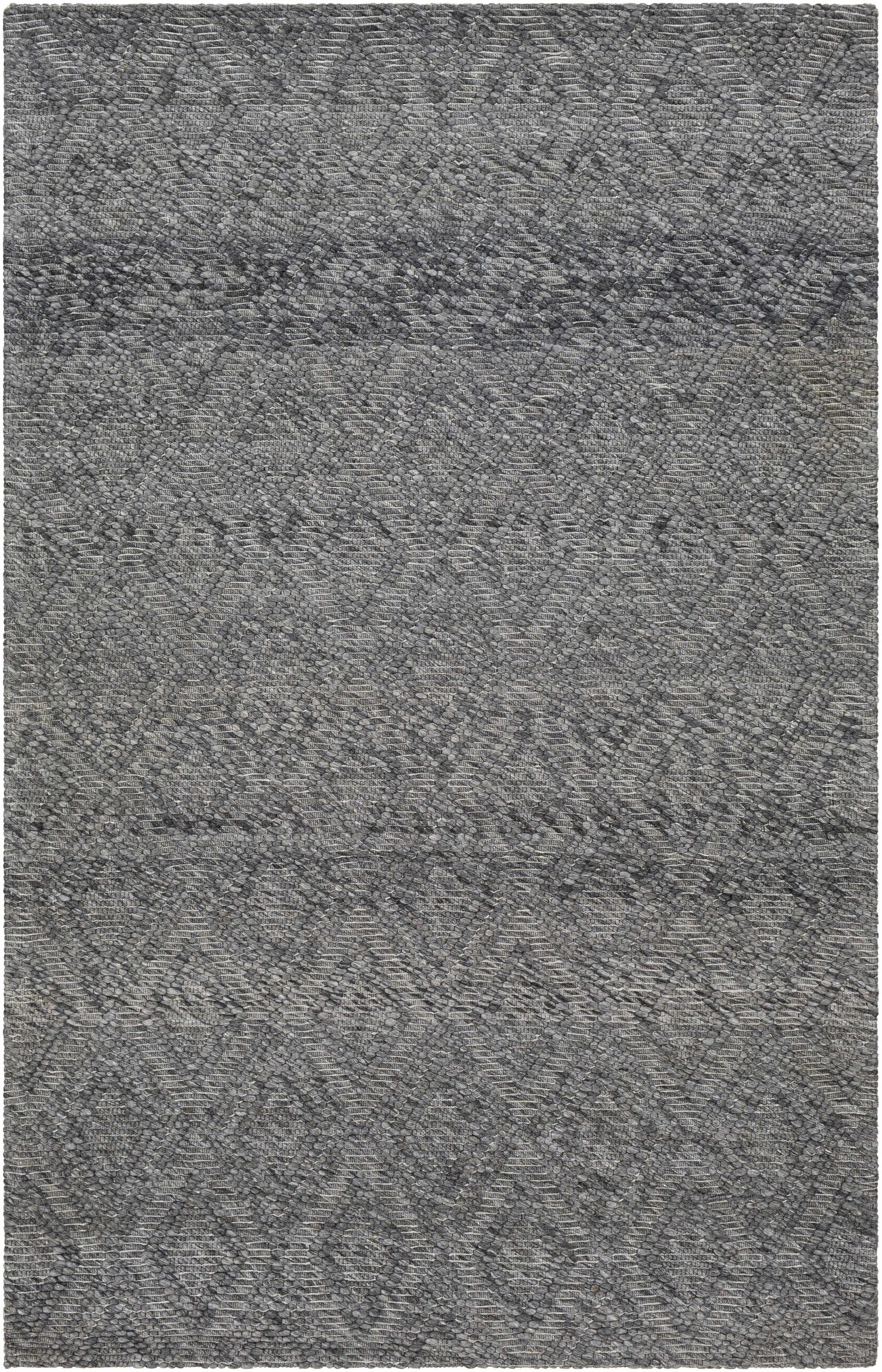 Kasib Dark Gray Hand Woven Area Rug - Clearance - Ornate Home