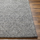 Kasib Dark Gray Hand Woven Area Rug - Clearance - Ornate Home