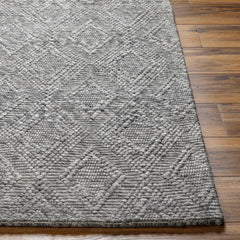 Kasib Dark Gray Hand Woven Area Rug - Clearance - Ornate Home
