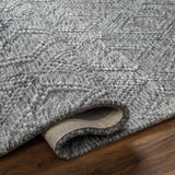 Kasib Dark Gray Hand Woven Area Rug - Clearance - Ornate Home