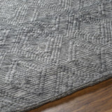 Kasib Dark Gray Hand Woven Area Rug - Clearance - Ornate Home