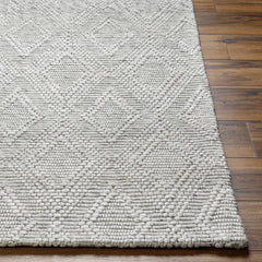 Kasib Gray Hand Woven Area Rug - Clearance - Ornate Home