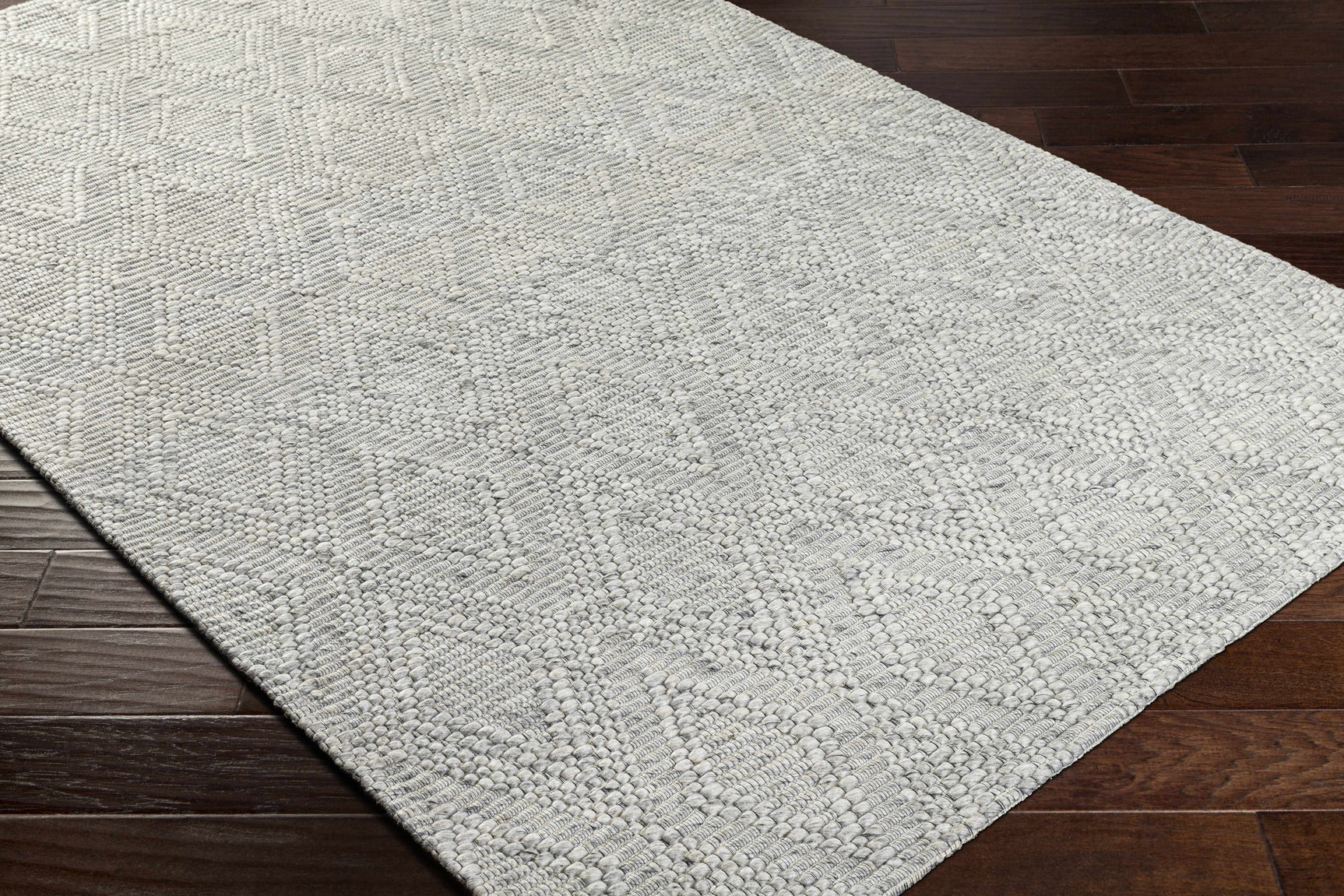 Kasib Gray Hand Woven Area Rug - Clearance - Ornate Home