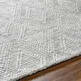 Kasib Gray Hand Woven Area Rug - Clearance - Ornate Home
