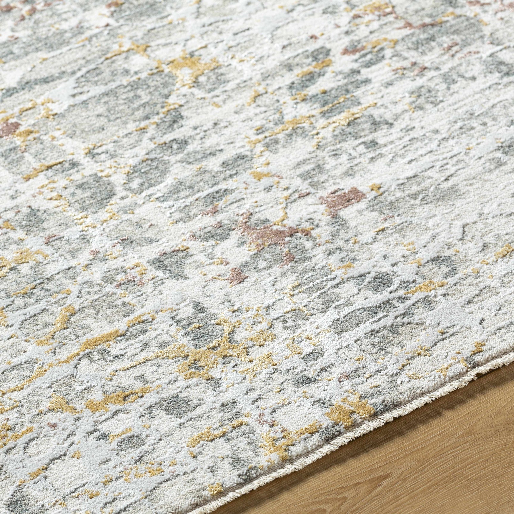Kasim Textured Rug with Fringes - Ornate Home