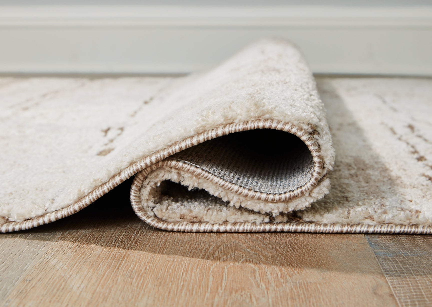 Kasney Cream/Brown Large Rug (Online Special Price) - Ornate Home