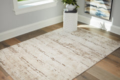 Kasney Cream/Brown Large Rug - Ornate Home