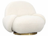 Kass Ivory Swivel Chair - Ornate Home