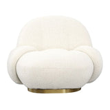 Kass Ivory Swivel Chair - Ornate Home