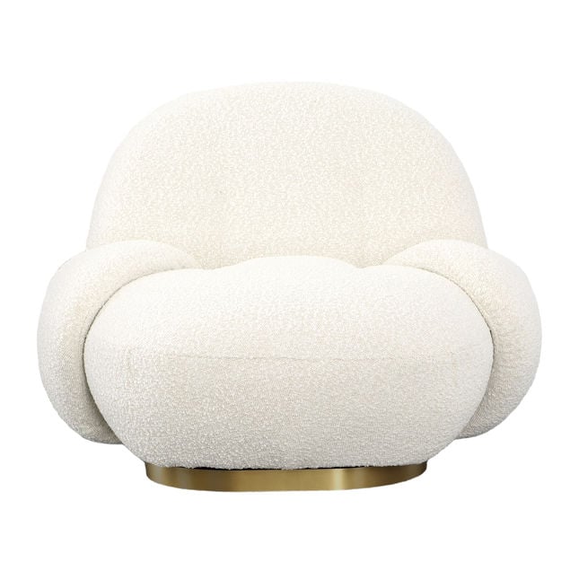 Kass Ivory Swivel Chair - Ornate Home