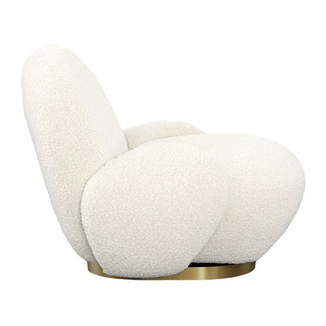 Kass Ivory Swivel Chair - Ornate Home
