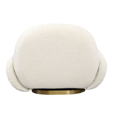 Kass Ivory Swivel Chair - Ornate Home