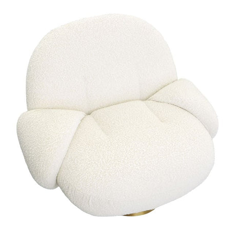 Kass Ivory Swivel Chair - Ornate Home