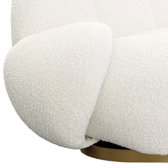 Kass Ivory Swivel Chair - Ornate Home