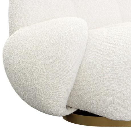 Kass Ivory Swivel Chair - Ornate Home