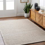 Kassa Beige Hand Woven Area Rug - Ornate Home