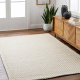 Kassa Cream Hand Woven Area Rug - Ornate Home