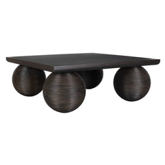Kasson Black Sphere Leg Coffee Table - Ornate Home