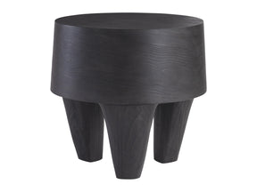 Katana Blackened Pine Side Table - Ornate Home