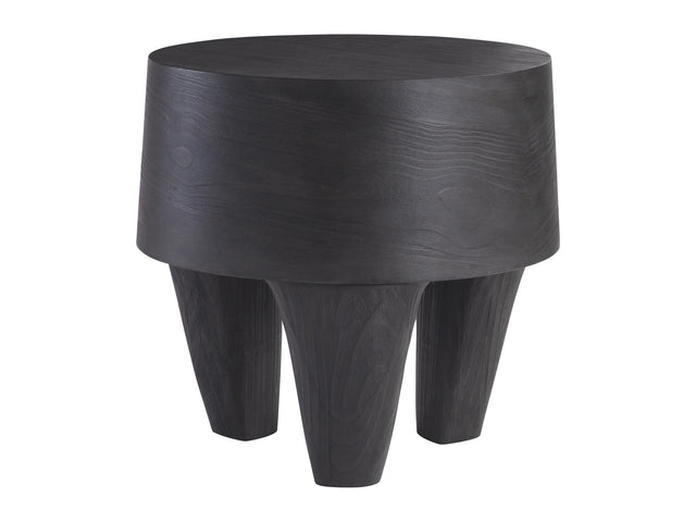 Katana Blackened Pine Side Table - Ornate Home