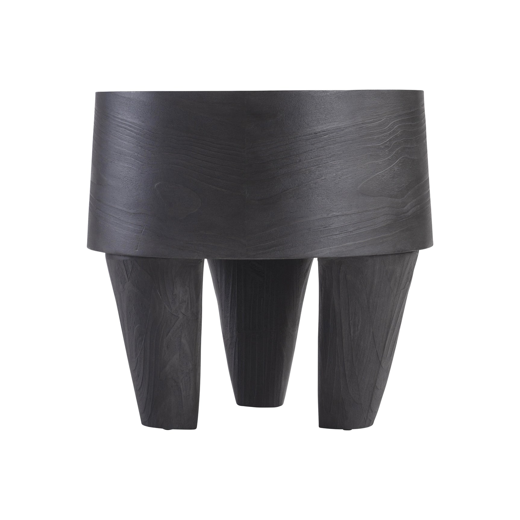 Katana Blackened Pine Side Table - Ornate Home